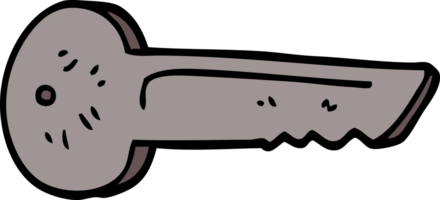 caricatura, garabato, metal, llave png