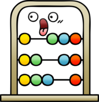 gradient shaded cartoon of a abacus png