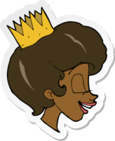 sticker van een tekenfilmprinses png