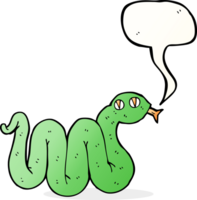 funny cartoon snake with speech bubble png