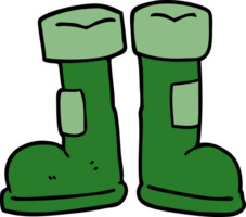 cartoon doodle wellington boot png