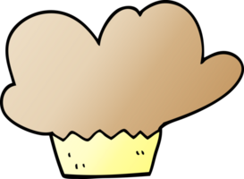 cartoon doodle muffin png