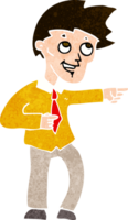 cartoon funny office man pointing png