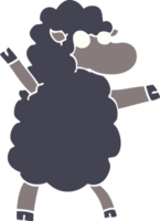 desenho animado doodle ovelha negra png