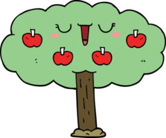 cartoon apple tree png