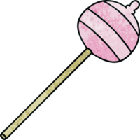 quirky hand drawn cartoon lolipop png