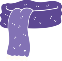 bufanda de invierno de doodle de dibujos animados png