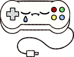 Cartoon-Gamecontroller im Comic-Stil png