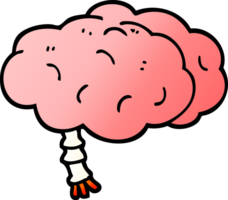 png gradient illustration cartoon brain