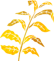 feuilles de maïs de dessin animé de style rétro excentrique png