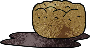 tecknad doodle yorkshire pudding och sås png