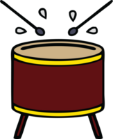 cute cartoon drum png