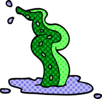 cartoon doodle spooky tentacle png