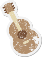 an acoustic guitar grunge sticker png
