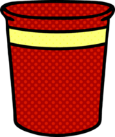 quirky comic book style cartoon plant pot png