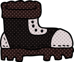 cartoon doodle work boot png