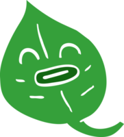 dessin animé doodle feuille d'automne png