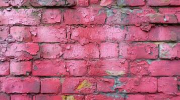 AI generated The background of an old vintage brick wall. texture photo