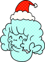 christmas cartoon of kawaii ghost png