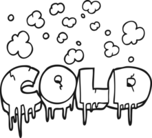 black and white cartoon cold text symbol png
