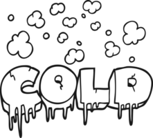 black and white cartoon cold text symbol png