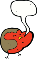 cartoon robin with speech bubble png