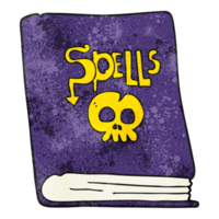 textured cartoon spell book png