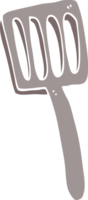 cartoon doodle food spatula png