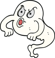 cartoon doodle angry ghost png