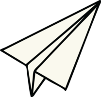 aeroplano di carta simpatico cartone animato png