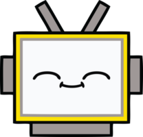 tête de robot de dessin animé mignon png