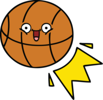 basket-ball de dessin animé mignon png