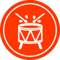 beating drum circular icon png