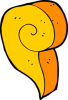 símbolo de remolino decorativo de dibujos animados png