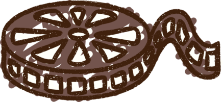 Film Reel Chalk Drawing png