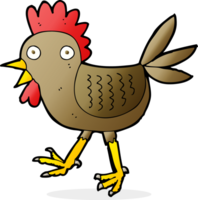 poulet drôle de bande dessinée png