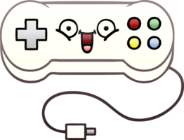gradient shaded cartoon game controller png