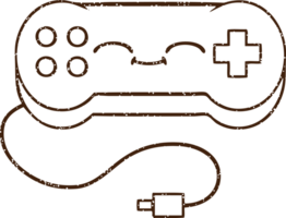 Game Controller Charcoal Drawing png