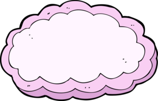 nube decorativa de dibujos animados png