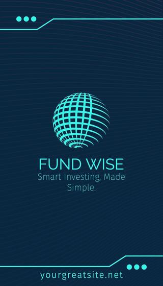 Finance Vertical Busines Card