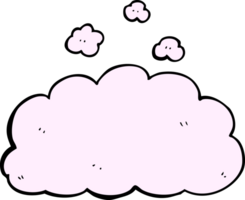 tekenfilm pluizig roze wolk png