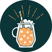 icon of tattoo style ginger beer png