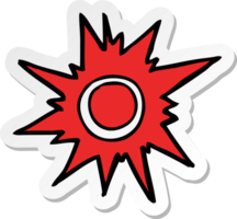sticker of a cartoon push button png