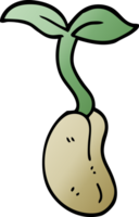 cartoon doodle seedling png