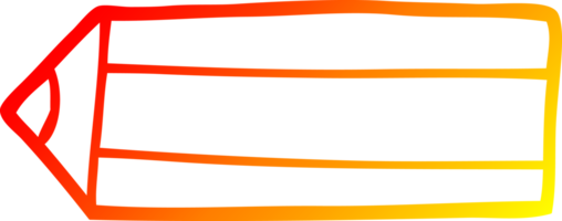 varm gradient linjeteckning tecknad färgpenna png