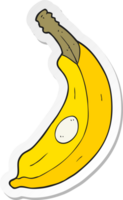 autocollant d'une banane de dessin animé png