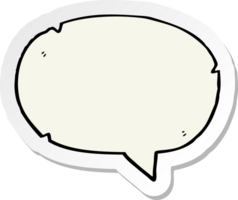 sticker of a cartoon speech balloon png