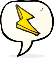 hand drawn speech bubble cartoon lightning bolt doodle png