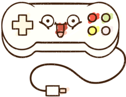 disegno a gesso del controller di gioco png