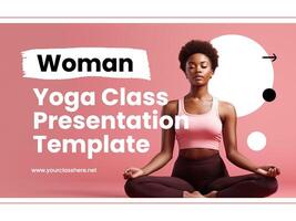 Woman Yoga Class Presentation Template